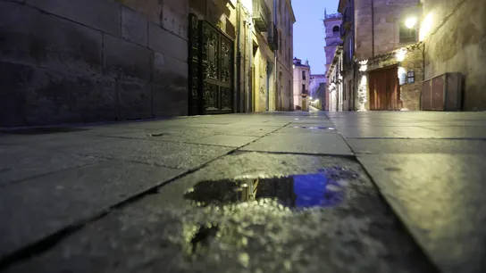 La calle Bordadores en Salamanca, donde ocurrió el apuñalamiento. La calle Bordadores en Salamanca, donde ocurrió el apuñalamiento.