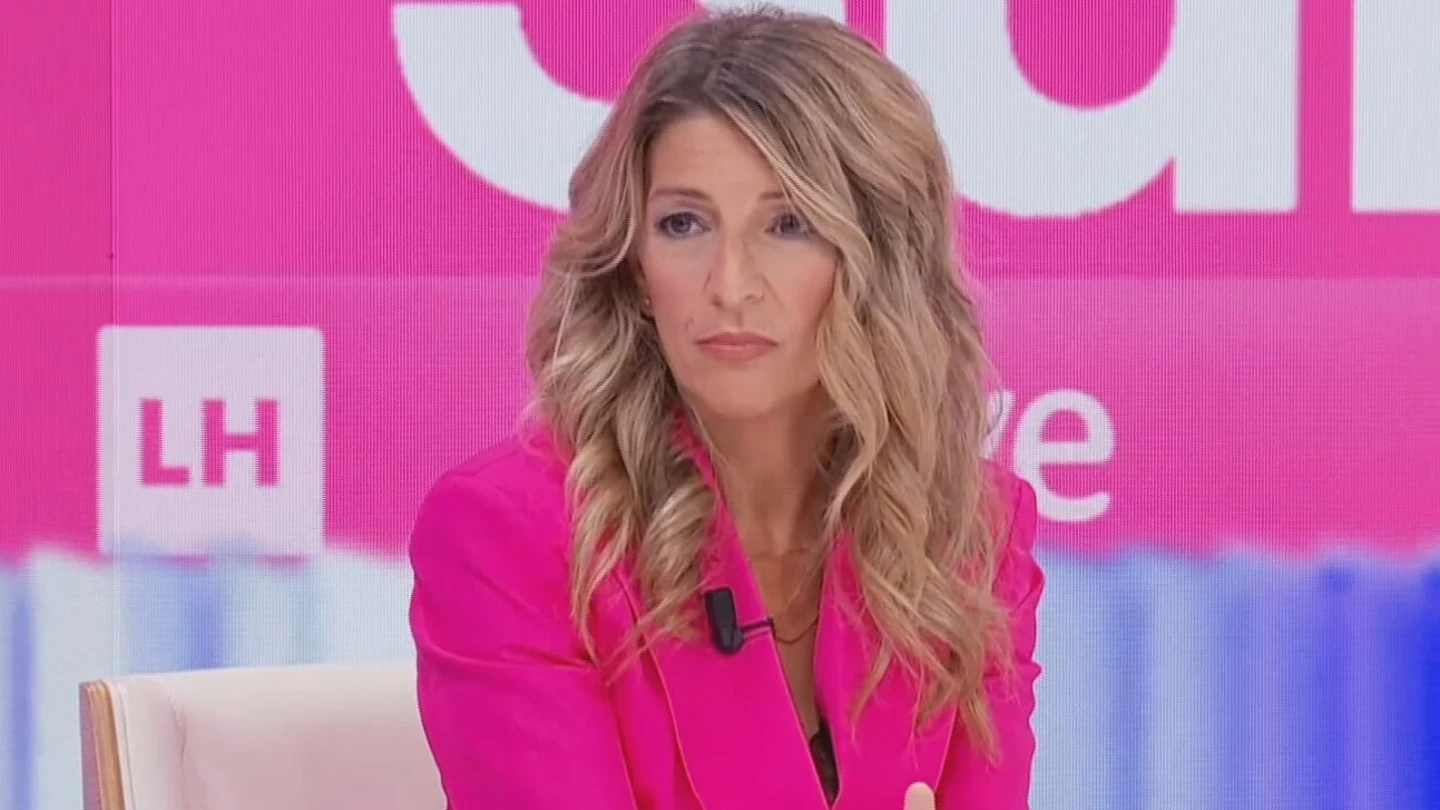 Yolanda Díaz, este miércoles en La 1 de TVE. Yolanda Díaz, este miércoles en La 1 de TVE.
