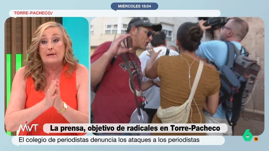 Elisa Beni, sobre los ataques a la prensa en Torre-Pacheco: "Hace 10 años no pasaba. Es un síntoma claro de degradación democrática" Elisa Beni, sobre los ataques a la prensa en Torre-Pacheco: "Hace 10 años no pasaba. Es un síntoma claro de degradación democrática"