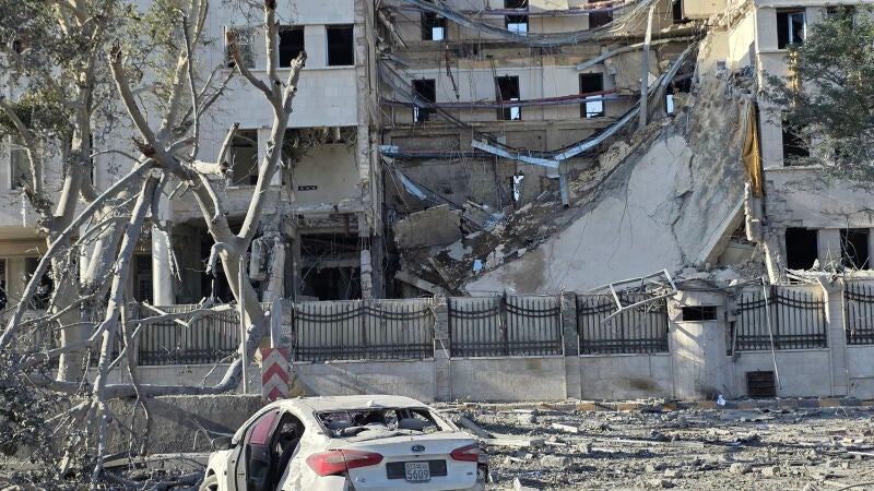 Ataque del Ejército de Israel contra el complejo del Ministerio de Defensa en la capital de Siria, Damasco