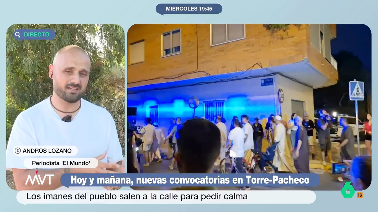Andros Lozano habla con los jóvenes migrantes de Torre-Pacheco: "Me decían 'queremos transmitir un mensaje de paz'" Andros Lozano habla con los jóvenes migrantes de Torre-Pacheco: "Me decían 'queremos transmitir un mensaje de paz'"