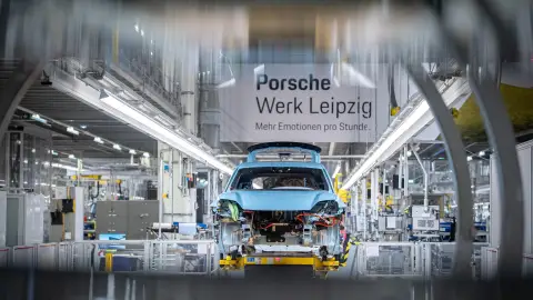La planta de Porsche en Leipzig La planta de Porsche en Leipzig