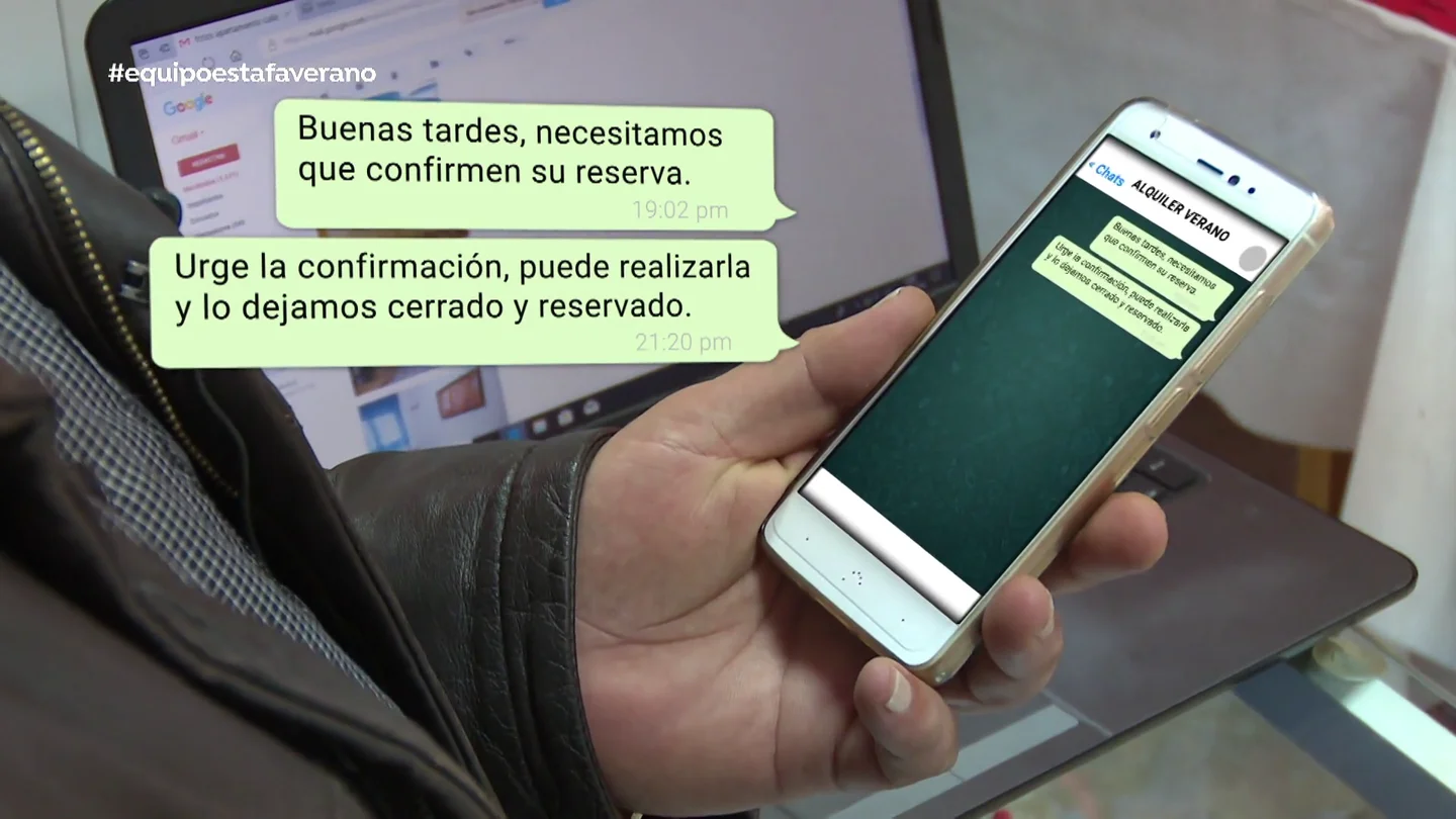 Los mensajes por Whatsapp de la falsa agencia inmobiliaria que estaba en Benidorm: "Me pidieron una señal de 580 euros" Los mensajes por Whatsapp de la falsa agencia inmobiliaria que estaba en Benidorm: "Me pidieron una señal de 580 euros"
