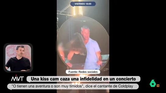 Iñaki López, tras el escándalo de la infidelidad en el concierto de Coldplay: "El grupo va a hacer un área libre de kiss cam" Tras viralizarse la 'pillada' al CEO de Astronomer con su directora de Recursos Humanos, Iñaki López desvela que Coldplay ha anunciado que habilitará una zona sin kiss cam, aunque los que opten por situarse ahí serán "bultos sospechosos".