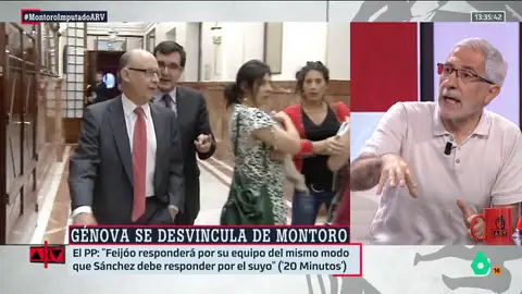 Gaspar Llamazares acusa al PP de doble moral ante la imputación de Montoro: "Guantes de seda para los suyos, presunción de culpabilidad para los demás" Gaspar Llamazares acusa al PP de doble moral ante la imputación de Montoro: "Guantes de seda para los suyos, presunción de culpabilidad para los demás"