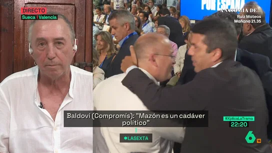 Baldoví, contundente sobre Mazón: "Es un zombie, un cadáver político que solo se sustenta porque lo sostiene el PP" Baldoví, contundente sobre Mazón: "Es un zombie, un cadáver político que solo se sustenta porque lo sostiene el PP"