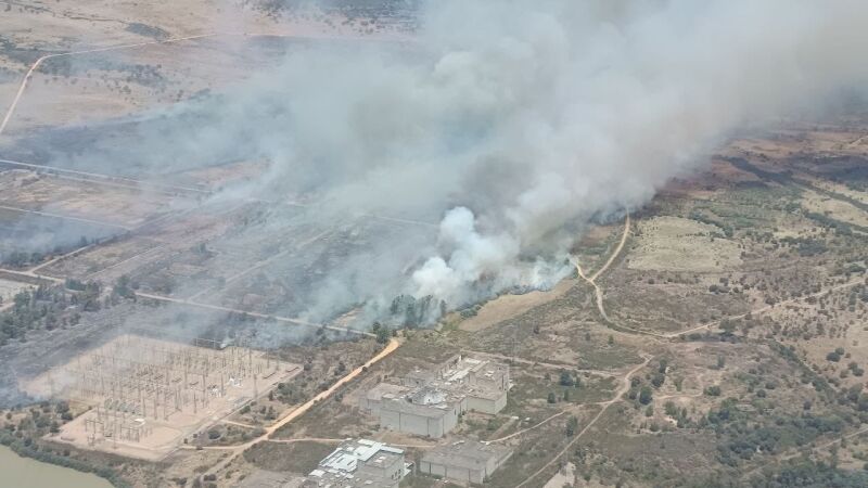 Incendio en Valdecaballeros, Badajoz