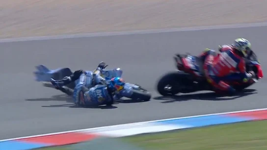 Álex Márquez, al suelo Álex Márquez, al suelo