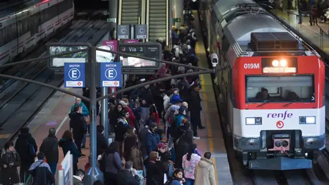 Imagen de archivo de la estación de Atocha de Madrid Imagen de archivo de la estación de Atocha de Madrid