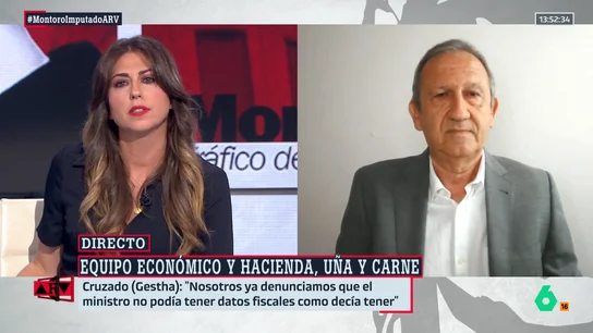 Cruzado (Gestha) reconoce que "no le sorprende" el 'caso Montoro': "Nosotros denunciamos que el ministro no podía tener datos fiscales" Cruzado (Gestha) reconoce que "no le sorprende" el 'caso Montoro': "Nosotros denunciamos que el ministro no podía tener datos fiscales"