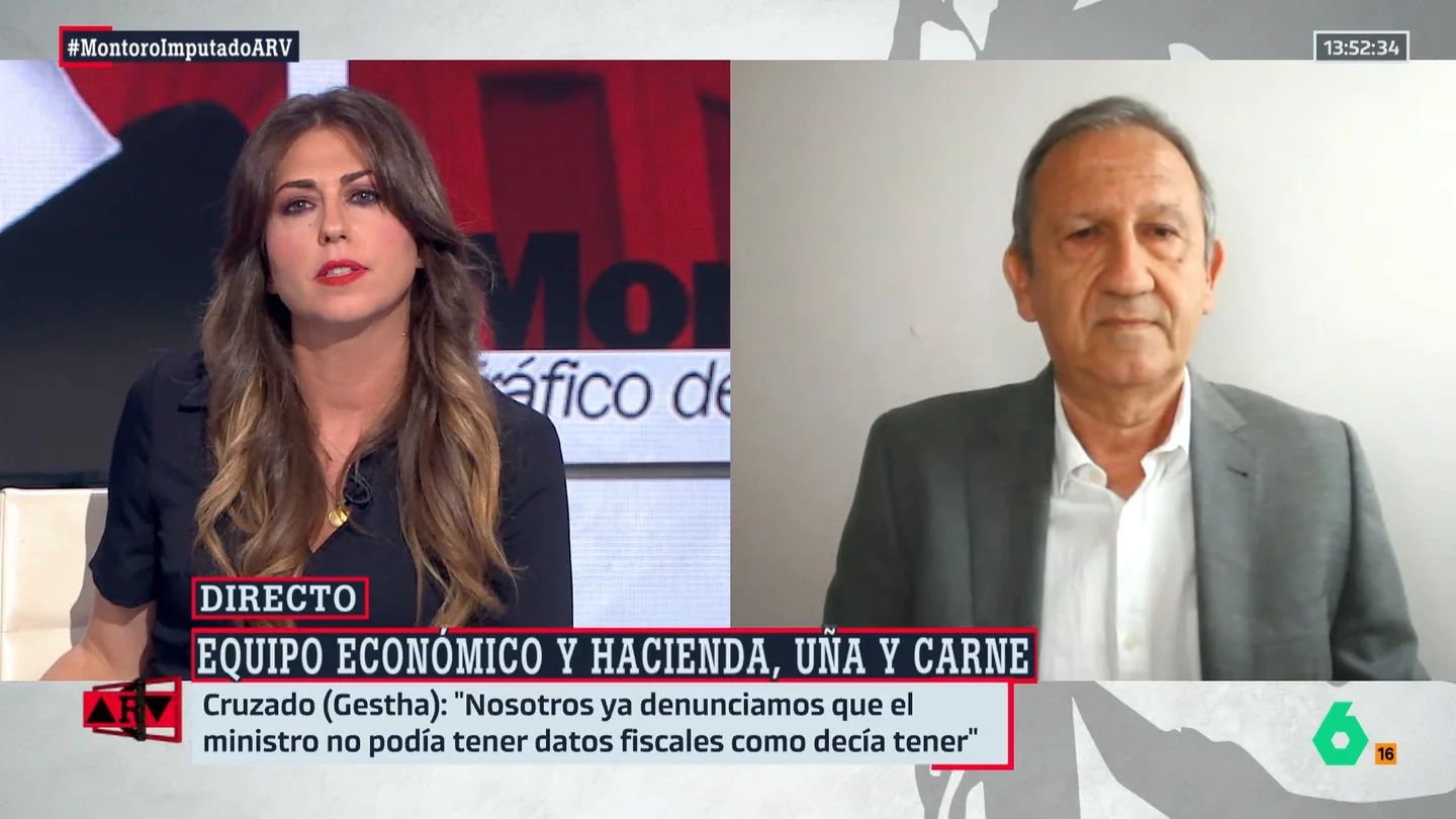 Cruzado (Gestha) reconoce que "no le sorprende" el 'caso Montoro': "Nosotros denunciamos que el ministro no podía tener datos fiscales" Cruzado (Gestha) reconoce que "no le sorprende" el 'caso Montoro': "Nosotros denunciamos que el ministro no podía tener datos fiscales"