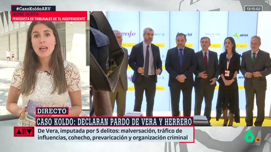 Irene Dorta, sobre la declaración de Pardo de Vera en el caso Koldo: "Ha dicho que no conocía a Jessica Rodríguez y se ha desvinculado de esa contratación irregular" Irene Dorta, sobre la declaración de Pardo de Vera en el caso Koldo: "Ha dicho que no conocía a Jessica Rodríguez y se ha desvinculado de esa contratación irregular"