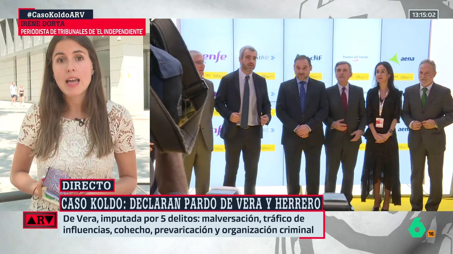 Irene Dorta, sobre la declaración de Pardo de Vera en el caso Koldo: "Ha dicho que no conocía a Jessica Rodríguez y se ha desvinculado de esa contratación irregular" Irene Dorta, sobre la declaración de Pardo de Vera en el caso Koldo: "Ha dicho que no conocía a Jessica Rodríguez y se ha desvinculado de esa contratación irregular"
