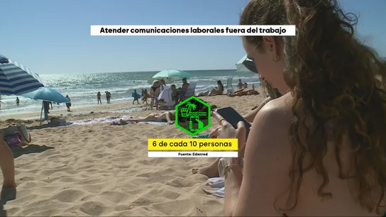 Seis de cada diez trabajadores admite mirar correos o mensajes durante sus días de vacaciones Seis de cada diez trabajadores admite mirar correos o mensajes durante sus días de vacaciones