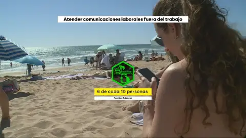 Seis de cada diez trabajadores admite mirar correos o mensajes durante sus días de vacaciones Seis de cada diez trabajadores admite mirar correos o mensajes durante sus días de vacaciones