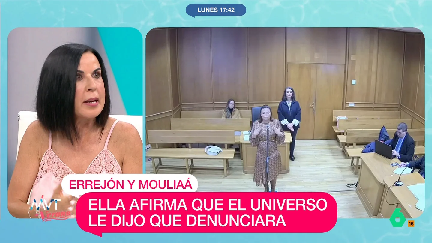 Bea de Vicente, sobre la conversación entre Mouliáa y una testigo: "En ningún momento lo tildaría de extorsión" Bea de Vicente, sobre la conversación entre Mouliáa y una testigo: "En ningún momento lo tildaría de extorsión"