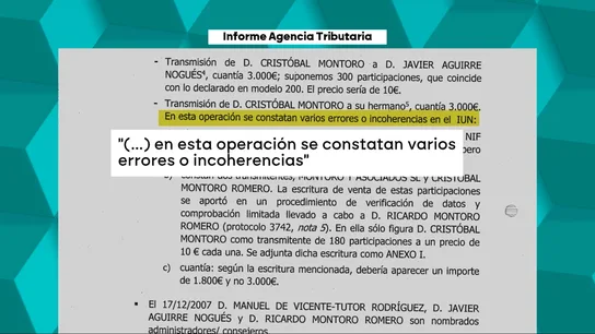 La Agencia Tributaria observa "varios errores o incoherencias". La Agencia Tributaria observa "varios errores o incoherencias".