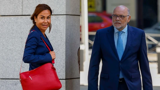 Isabel Pardo de Vera y Javier Herrero a su llegada a la Audiencia Nacional para declarar como investigados por el 'caso Koldo' Isabel Pardo de Vera y Javier Herrero a su llegada a la Audiencia Nacional para declarar como investigados por el 'caso Koldo'
