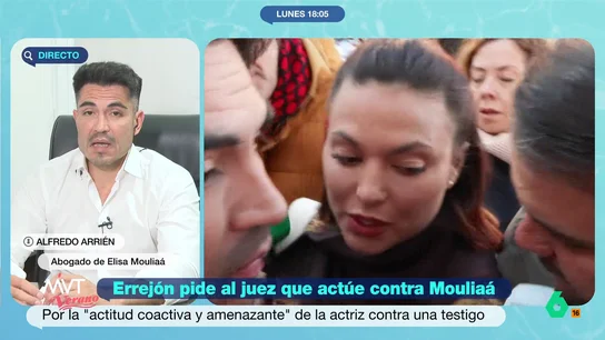 Habla el abogado de Elisa Mouliáa: "Somos esclavos de nuestras palabras. Le he recomendado que deje de dar entrevistas" Alfredo Arrién, abogado de Elisa Mouliáa, valora en este vídeo los mensajes de la actriz en redes sociales donde se queja de que los medios no la invitan para dar su versión y que su denuncia a Errejón estuvo influenciada por la numerología.