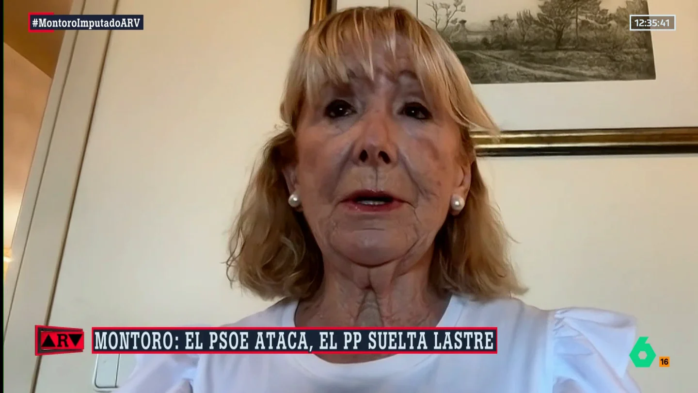 Esperanza Aguirre, en Espejo Público. Esperanza Aguirre, en Espejo Público.