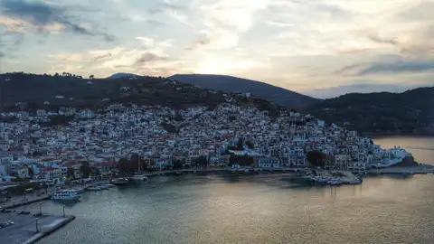 Atardecer en Skópelos Atardecer en Skópelos