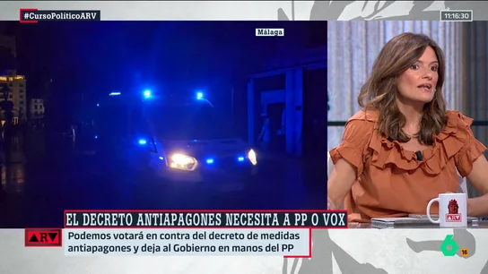 Pilar Gómez cree que el PP no se "abstendrá" en la votación del decreto antiapagones: "No le va a importar lo que digan las eléctricas" Pilar Gómez cree que el PP no se "abstendrá" en la votación del decreto antiapagones: "No le va a importar lo que digan las eléctricas"