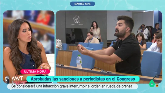 Marina Valdés, tajante sobre los agitadores en el Congreso: "Los periodistas no podemos ser políticos ni intentos de ello" Marina Valdés, tajante sobre los agitadores en el Congreso: "Los periodistas no podemos ser políticos ni intentos de ello"