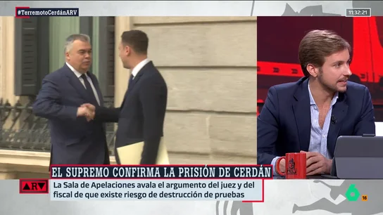 Pepe Luis Vázquez, sobre la decisión del Supremo de mantener a Cerdán en prisión: "Esa estrategia de negar la mayor puede tener algo que ver" Pepe Luis Vázquez, sobre la decisión del Supremo de mantener a Cerdán en prisión: "Esa estrategia de negar la mayor puede tener algo que ver"