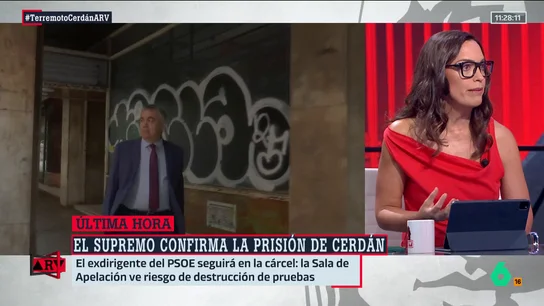 García Aller reacciona a la decisión de mantener a Cerdán en prisión: "Refuerza la idea de que esta trama es más grande de lo que conocemos" García Aller reacciona a la decisión de mantener a Cerdán en prisión: "Refuerza la idea de que esta trama es más grande de lo que conocemos"