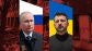 El presidente de Rusia, Vlad&iacute;mir Putin, y el presidente de Ucrania, Volod&iacute;mir Zelenski.