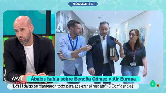 Gonzalo Miró, tajante sobre la última entrevista de Ábalos: "Me produce una mezcla entre lástima y repugnancia" Gonzalo Miró estalla en este vídeo tras la última entrevista de José Luis Ábalos y muestra su preocupación por "la cantidad de ciudadanos que, por su manera de actuar, se verán afectados por un Gobierno compuesto por la derecha y la ultraderecha".