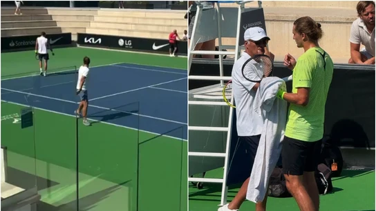 Rafa y Toni Nadal, junto a Zverev en Mallorca Rafa y Toni Nadal, junto a Zverev en Mallorca