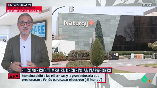 El director general de la AEE, tras la caída del decreto antiapagones: "Este tipo de medidas son estructuralmente clave para el crecimiento y la competitividad industrial en nuestro país" El director general de la AEE, tras la caída del decreto antiapagones: "Este tipo de medidas son estructuralmente clave para el crecimiento y la competitividad industrial en nuestro país"