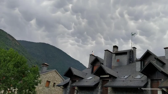 Imagen de archivo de un cielo nublado en Huesca. Imagen de archivo de un cielo nublado en Huesca.