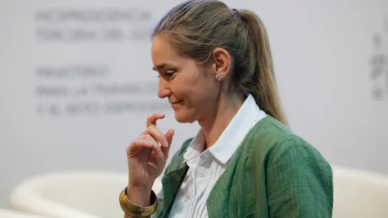 La vicepresidenta tercera y ministra de Transición Ecológica, Sara Aagesen, este miércoles. La vicepresidenta tercera y ministra de Transición Ecológica, Sara Aagesen, este miércoles.