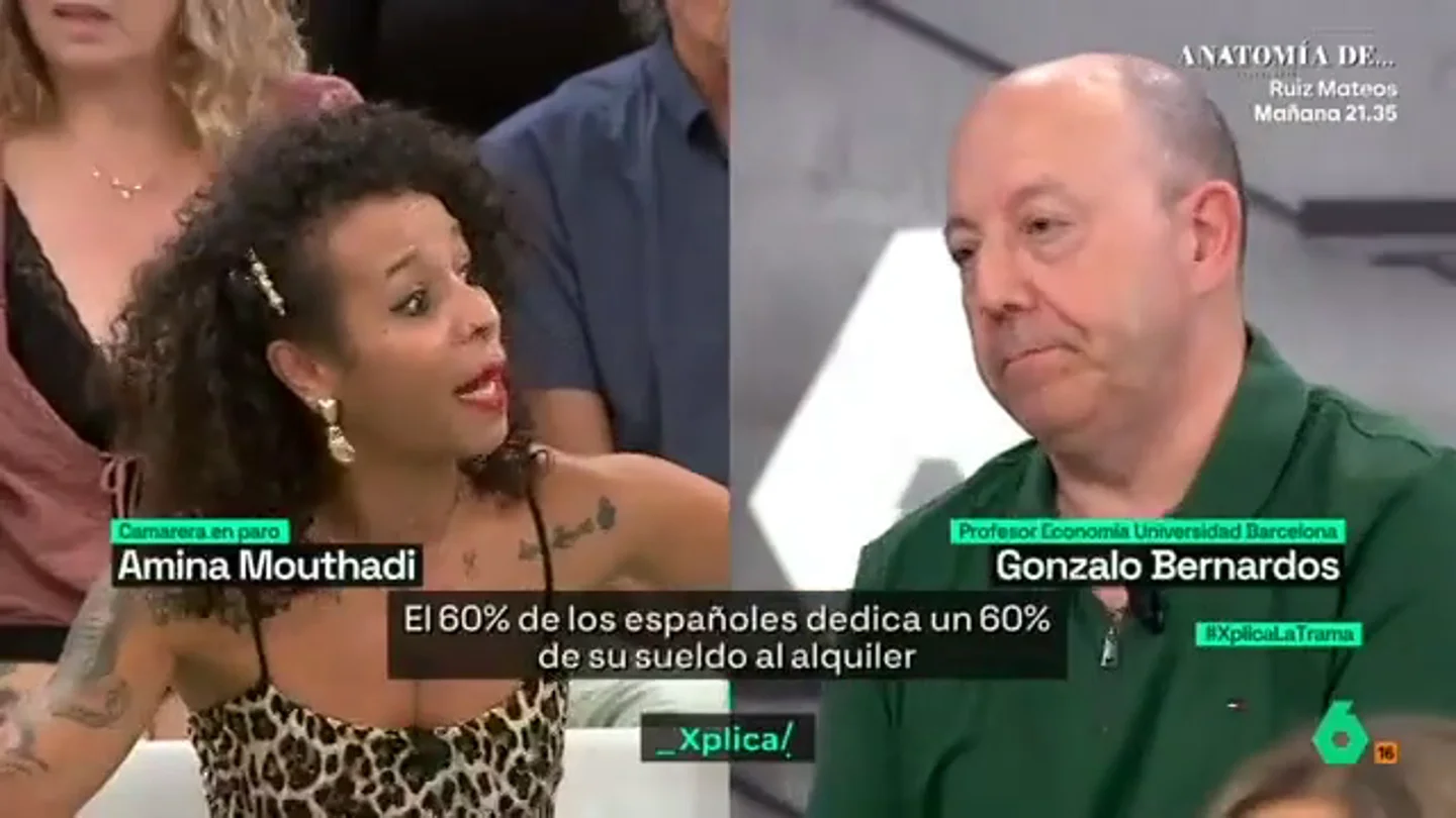 Una camarera en paro responde a Gonzalo Bernardos: "No puedo pagar una habitación compartida, ¿somos pijos?" Una camarera en paro responde a Gonzalo Bernardos: "No puedo pagar una habitación compartida, ¿somos pijos?"