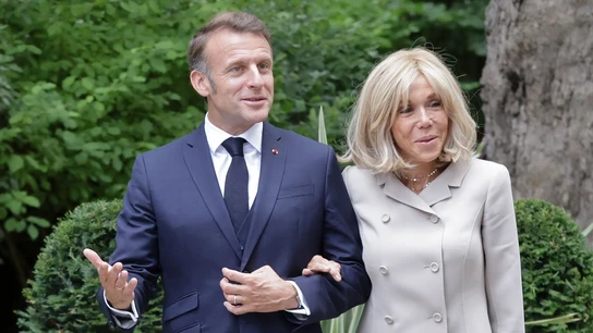 Emmanuel y Brigitte Macron en una imagen de archivo Emmanuel y Brigitte Macron en una imagen de archivo