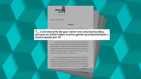 Fragmento del informe. Fragmento del informe.