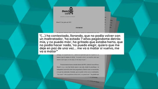 Fragmento del informe de la psicóloga. Fragmento del informe de la psicóloga.