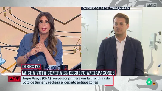 Jorge Pueyo rechaza que se plantee su salida de Sumar tras romper la disciplina de voto en el decreto antiapagones: "Renovables sí, pero no así" Jorge Pueyo rechaza que se plantee su salida de Sumar tras romper la disciplina de voto en el decreto antiapagones: "Renovables sí, pero no así"