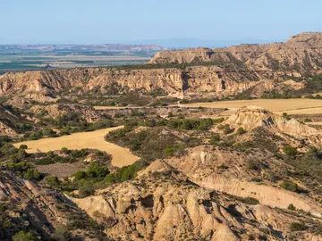 Desierto de Monegros, en Aragón Desierto de Monegros, en Aragón