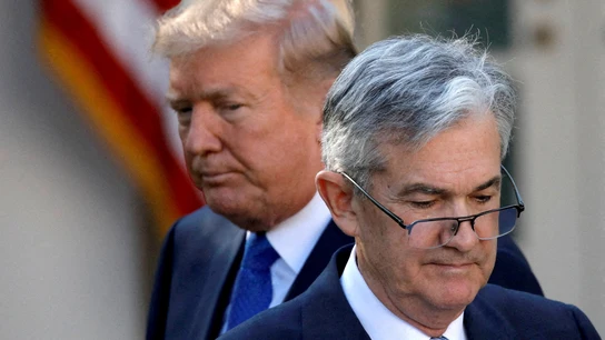 El presidente de Estados Unidos, Donald Trump, y el de la Reserva Federal, Jerome Powell. El presidente de Estados Unidos, Donald Trump, y el de la Reserva Federal, Jerome Powell.
