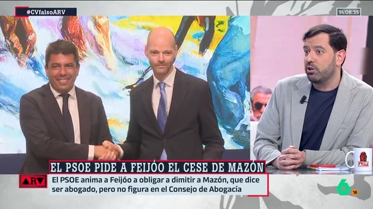 Valdivia define a Mazón como el ejemplo de lo que "no debería hacer un político": "Se debería haber marchado hace mucho" Valdivia define a Mazón como el ejemplo de lo que "no debería hacer un político": "Se debería haber marchado hace mucho"