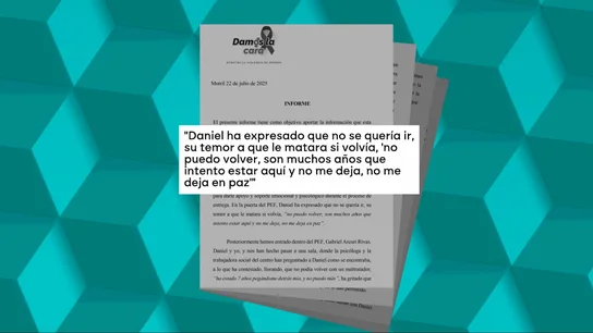Fragmento del informe de la psicóloga. Fragmento del informe de la psicóloga.