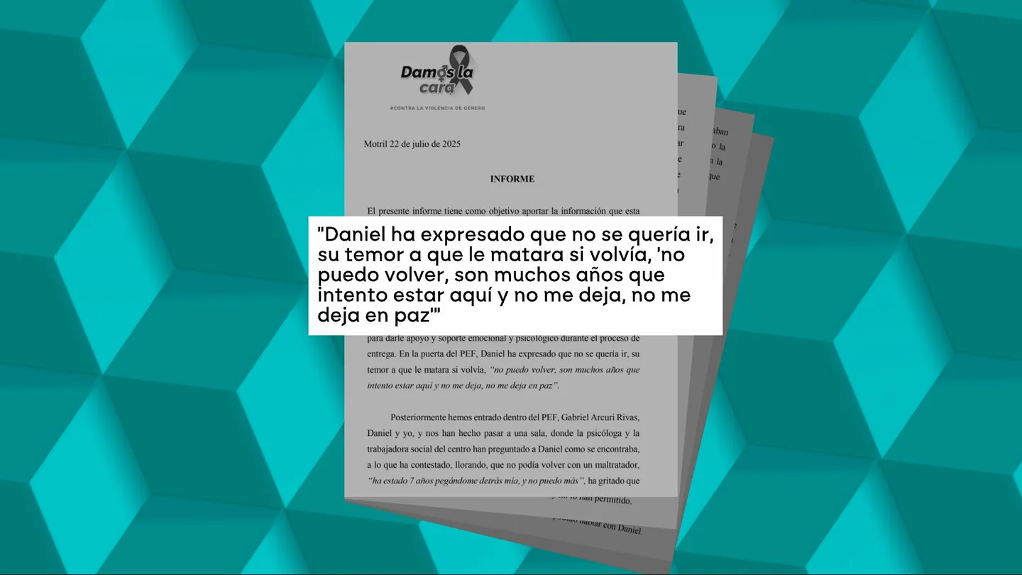 Fragmento del informe de la psicóloga. Fragmento del informe de la psicóloga.