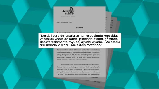 Fragmento del informe de la psicóloga. Fragmento del informe de la psicóloga.