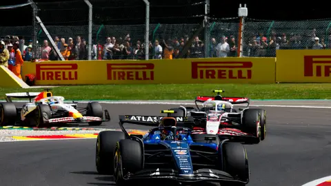 Carlos Sainz durante la clasificación del GP de Bélgica Carlos Sainz durante la clasificación del GP de Bélgica