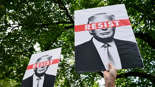 Protesta contra Trump en Escocia Protesta contra Trump en Escocia