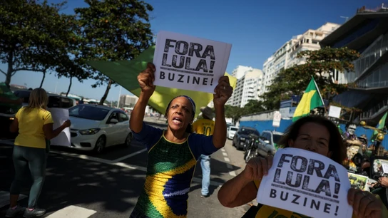 Protestas en Brasil a favor de Bolsonaro Protestas en Brasil a favor de Bolsonaro