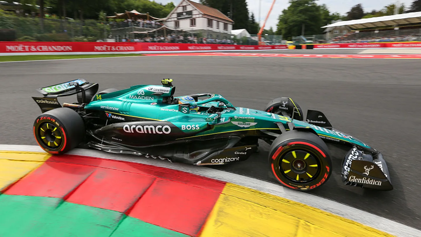 Fernando Alonso en el GP de Bélgica Fernando Alonso en el GP de Bélgica